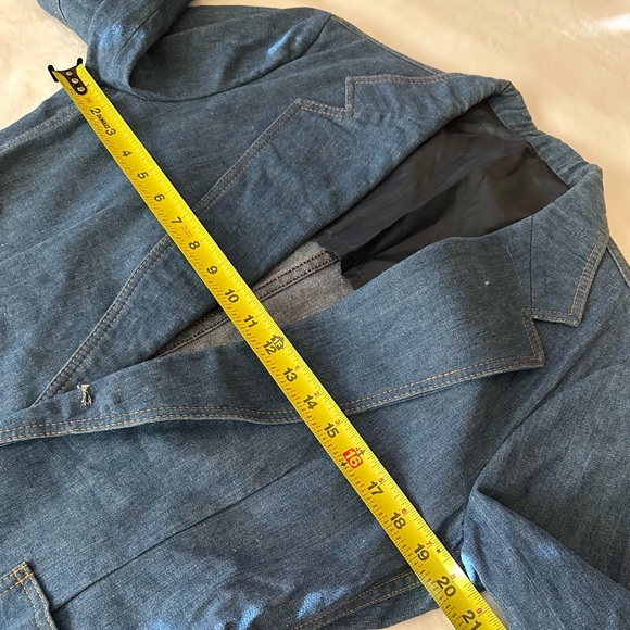 Lee Vintage Denim Blazer Jacket 42R Made in USA - Picture 3 of 6